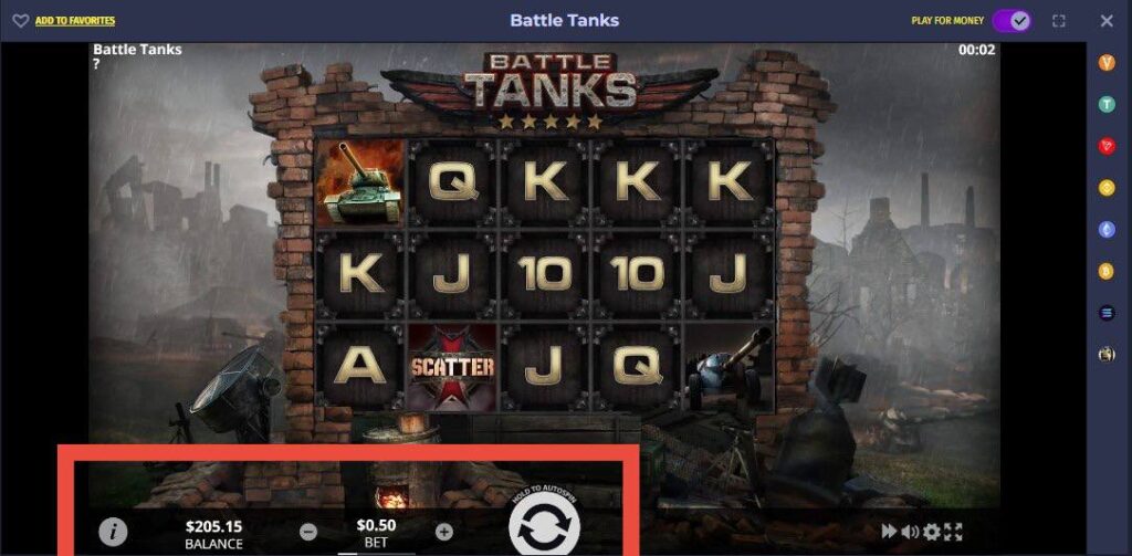 پنل شرط بندی بازی Battle Tanks وگاس بت